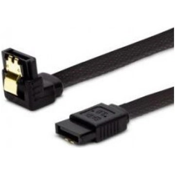 SAVIO GAK-08 0.5m black braid angled golden clips 