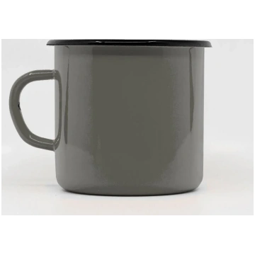 Enamel mug 400ml/13.5oz - Grey