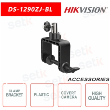 Fixing bracket for hidden cameras made of plastic