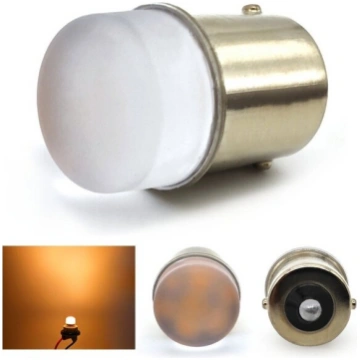 R5W, R10W, P21W LED spuldze BA15S 12V CANBUS oranž