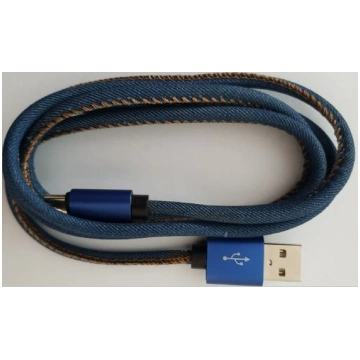 Gembird Premium jeans (denim) Type-C USB cable wit