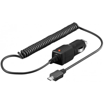 Techly Car micro-USB charger 5V 1A 12/24V black ( 