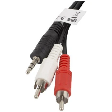 Lanberg stereo audio cable Mini Jack 3 5mm (M)-2x 