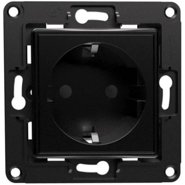 Shelly wall socket (black)