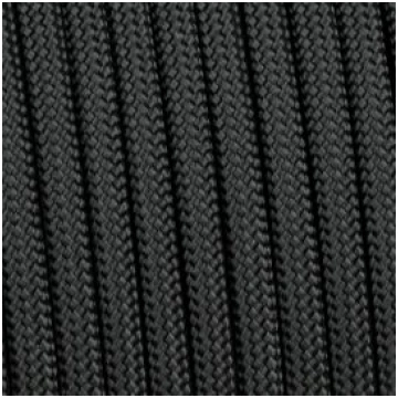 Paracord 550 basic nero 4 mm - 200 mt
