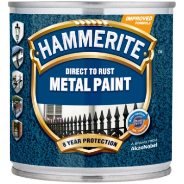 Metāla aizsargkrāsa Hammerite Finish 0.25 L pelēka