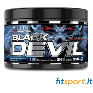 Hi Tec Black Devil 240 vāciņš. Hi Tec Nutrition Hi