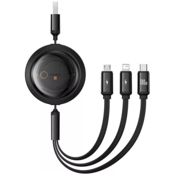 USB 3‑in‑1 kabelis Baseus Free2Draw (USB‑A uz Micr