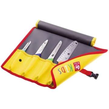 ICEL - Children's knife set 4 pcs, with rolle