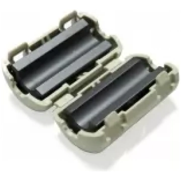 EMI filtering ferrite core with clip for 5.5-6.5 m