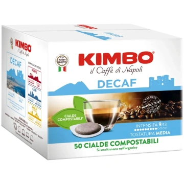 50 Cialde Kimbo Miscela Espresso Decaffeinato
