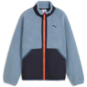 Unisex Kids' Hybrid Sherpa Full Zip Fleece