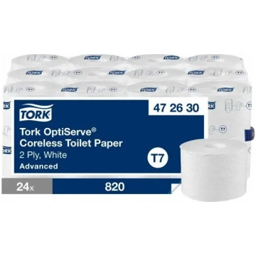 Tualetes papīrs Tork Obtiserve T7 bez serdeņa, 820