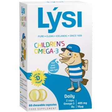 LYSI Childrens Omega-3 kapsulas, 60 gab