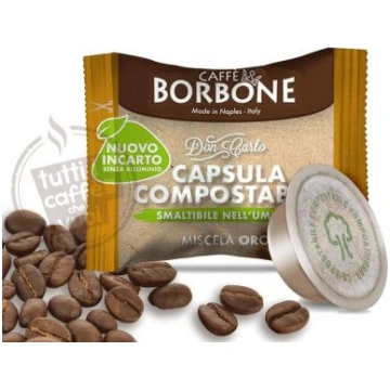 Capsule compostabili borbone don carlo miscela oro