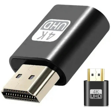 HDMI monitora emulators 4K displeja adapters headl