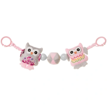 Grabulis ratiņiem OWLS pink OP11 4BABY