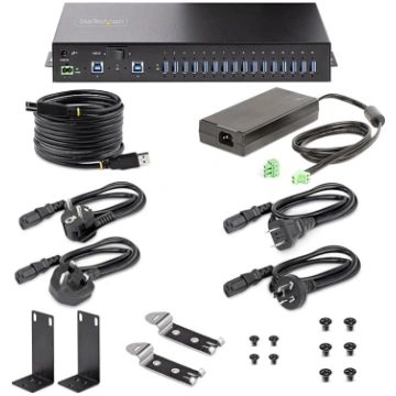 StarTech. com 16 pieslēgvietu industriālais USB 3.