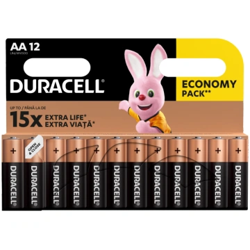 DURACELL baterijas AA / MN1500 12gab. Ekonomiskais