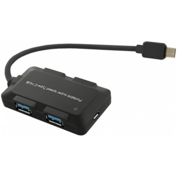 Qoltec Hub USB 3.1 type C male | 4x USB 3.0 A fema