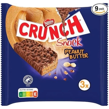 Nestlé Crunch zemesriekstu sviesta batoniņi, krauk