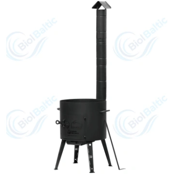 Krāsns kazanam d-49 cm ar skursteni (piemērots 22 