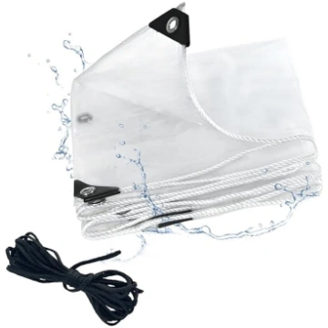 Ūdensnecaurlaidīgs caurspīdīgs PVC brezenta tents 