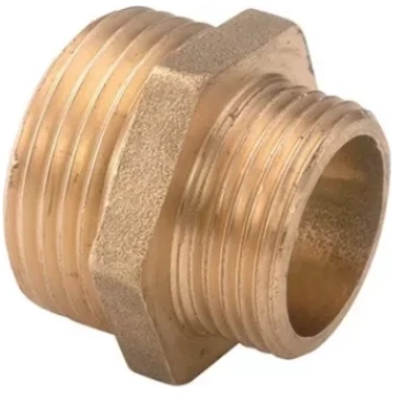 Misiņa pāreja/nipelis reducēts 1/2"x1" ā-ā
