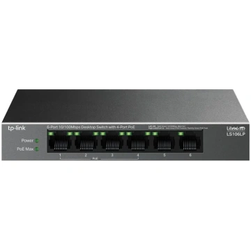 TP-LINK 6-Port 10/100 Mbps Desktop Switch with 4-P