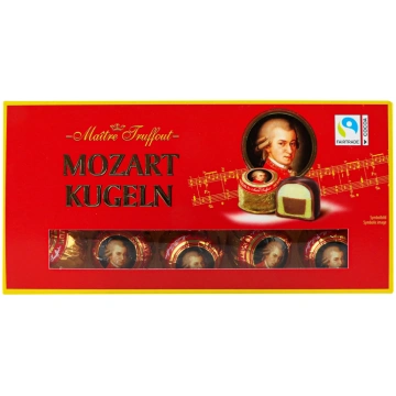 Šokolādes konfektes MAITRE TRUFFOUT Mozart, kārbā,