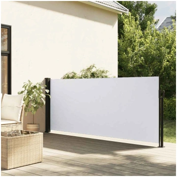 Izvelkama sānu markīze, balta, 100x300 cm