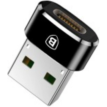 Adapteris Baseus Type-C to USB-A black CAAOTG-01