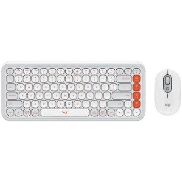 Desktop Logitech Pop Icon Combo US (W), white