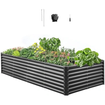 VEVOR Paaugstināta metāla dobe 2400 x 1200 x 600 m