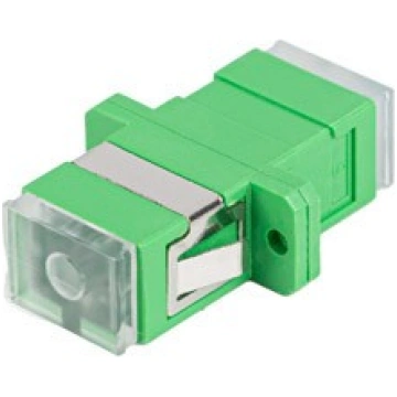 Fiber optic adapter SM SC/APC simplex transparent 