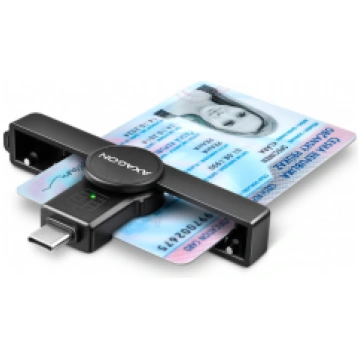 ID karšu lasītājs AXAGON Foldable pocket USB-C CRE