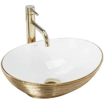 Rea Sofia galda virsmas izlietne Brushed Gold