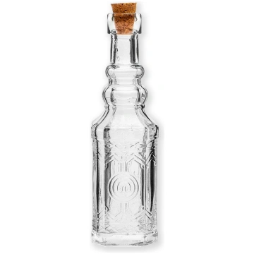 140ml stikla pudele ar dabīgu korķi