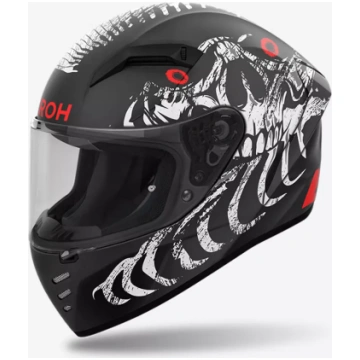 CASCO INTEGRALE AIROH CONNOR MYTH - Nero - Bianco 
