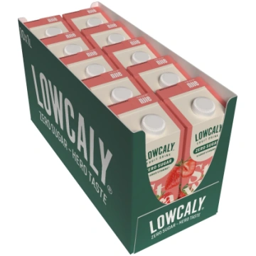 Lowcaly zemeņu augļu dzēriens bez cukura 10 gab. k