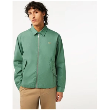Men's Gabardine Zipped Bomber Jacket