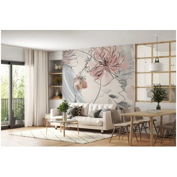 Sienas gleznojumi Akvareļu ziedi u71515 Uwalls