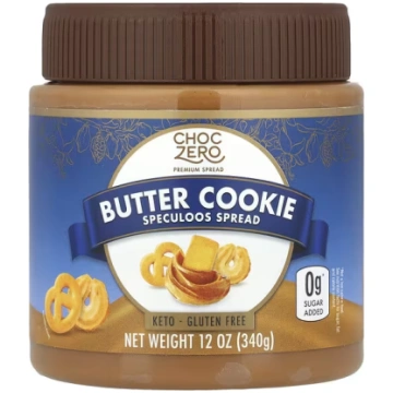 ChocZero, Butter Cookie Speculoos Spread, 12 oz (3