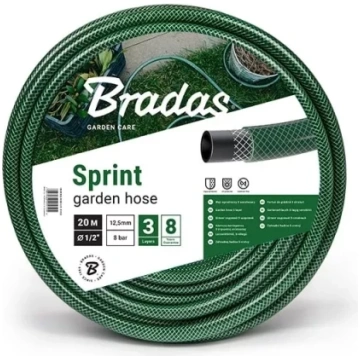 Dārza šļūtene 1/2"-20 m, zaļa BRADAS