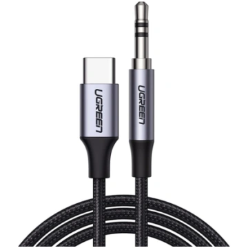 Pīts audio kabelis USB-C - mini jack 3,5 mm 1 m pe