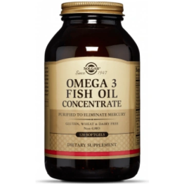Omega-3 Fish Oil Concentrate Solgar 120 softgels