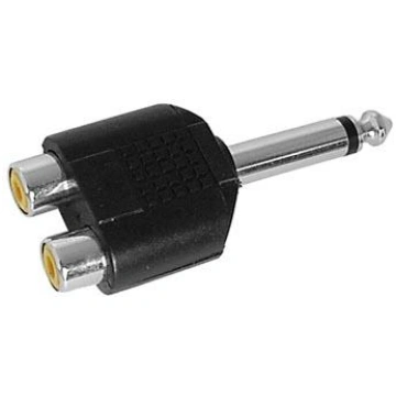 DUAL RCA FEMALE TO MALE 6.35mm MONO JACK China CAA