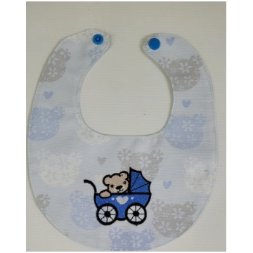 Bavetta Artisan Bib with customizable embroidery, 