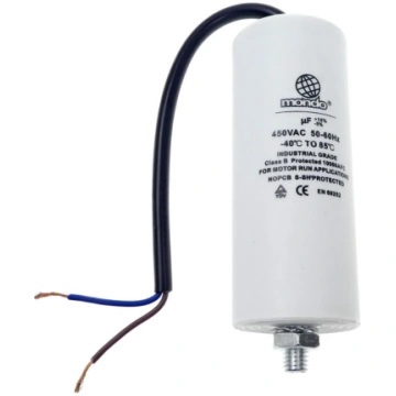 Kondensators 20 uF, 450 V, ar vadu Mondo
