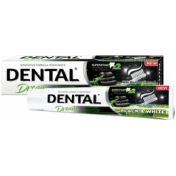 DENTAL DREAM Black & White Zobu pasta, 100 ml 3000